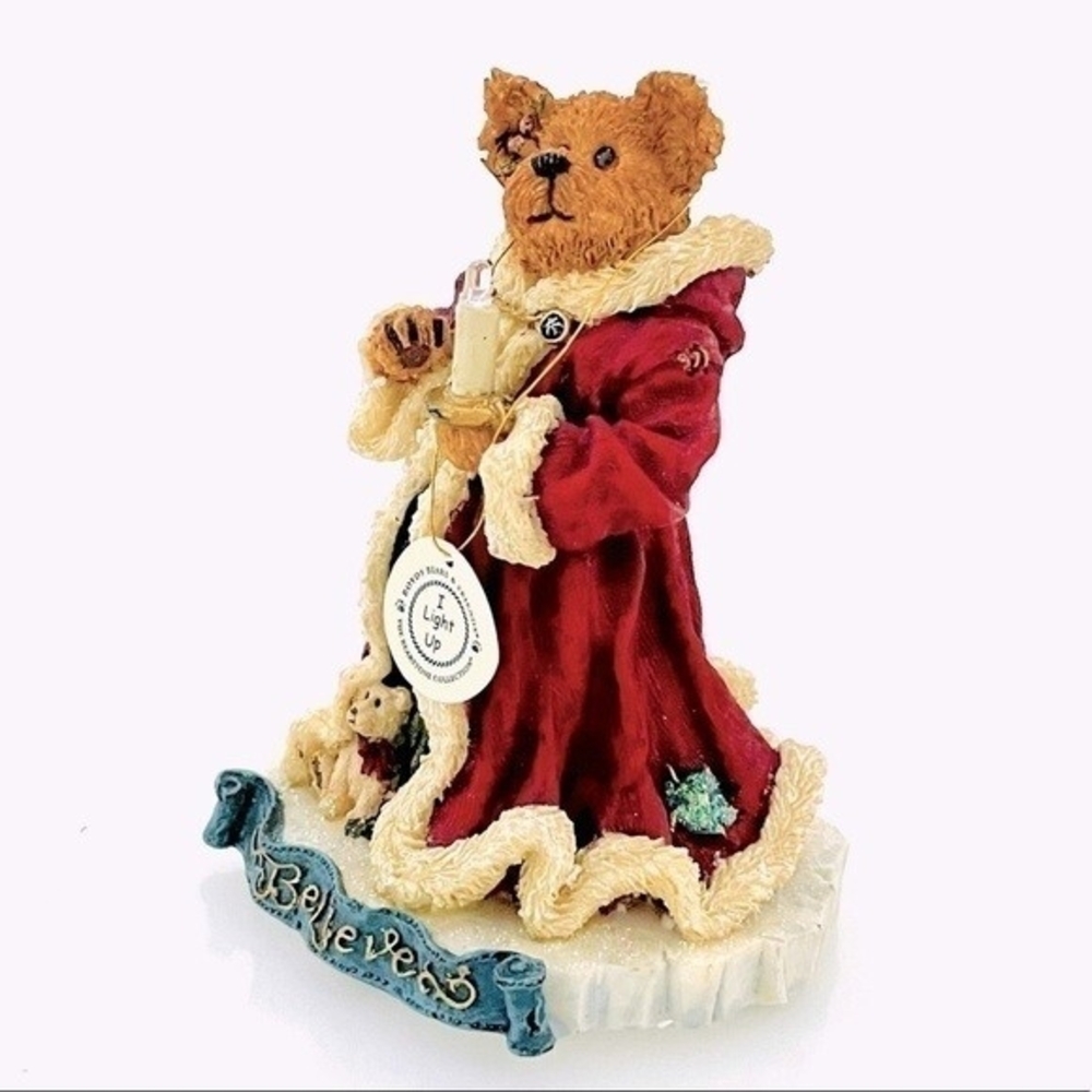 Vintage Boyds Bears Folkstone “Believe” Santa Figurine NIB Limited Edition - Picture 2 of 5